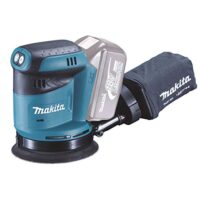 Makita Exzenterschleifer DBO180ZJ Makpac ohne Akku und Ladegerät, Blau, Silber, 125 mm