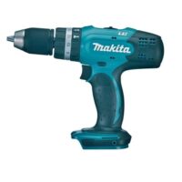 Makita Lithium-Ionen Combi Drill, Gehäuse nur, 18 V, Blau, Silber, Komfortables Gerät für Heimwerkerarbeiten