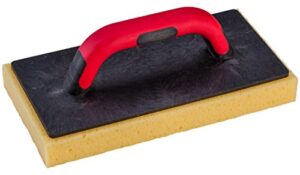 Hochwertiges Fliesenwaschbrett für professionellen Einsatz in der Malerei und im Baugewerbe, hydroschwamm-beschichtet, oval geformter Soft-Griff, geringes Gewicht, ideal für Abwäsche von Fliesen und Entfernen von überschüssigem Fugenmaterial