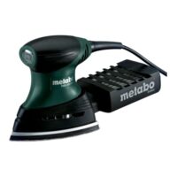 Multifunktionaler Metabo Multischleifer FMS 200 Intec Ku.-Koffer für Heimwerker und Handwerker, dreieckige Schleifplatte, Eigenabsaugung mit Intec-Filtersystem