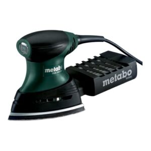 Multifunktionaler Metabo Multischleifer FMS 200 Intec Ku.-Koffer für Heimwerker und Handwerker, dreieckige Schleifplatte, Eigenabsaugung mit Intec-Filtersystem