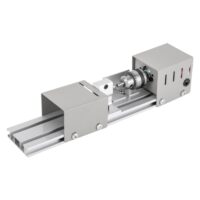 Mini Drehmaschinen für Holzbearbeitung, 96W, 220V, 7 Stufen, Metalldrehmaschinen, Mini Tischdrehbank, Poliermaschine, DIY, High Precision Chuck, Vielseitige Gravierklingen, Staubschutz, Einstellbare Geschwindigkeit