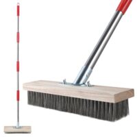 Stahldrahtbesen mit Teleskopstiel, Unkraut und Moos entfernen, Metallbesen für Terrassen und Gärten