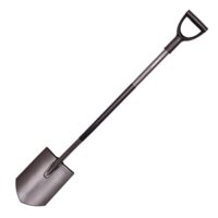 Gärtnerspaten, Spitzspaten, Grabspaten, Mivos Profi Spitz-Spaten, Induktionsgehärteter Borstahl, Gartentools, Werkzeug, Gartenarbeit