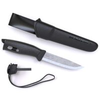 Hochwertiges Werkzeug-Messer mit rostfreiem Schwedenstahl und Abrutschfesten TPE-Gummi-Griff. Ideal für Camping-Ausflüge oder Notfälle.