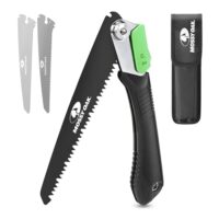 Mossy Oak 3 in 1 Handsäge, Astsäge, Klappbar, inkl. 3 scharfen Klingen aus Cr-V, Multifunktionsklappsäge für Garten, Glas, Fliesen, Holz, Metall, Kunststoff