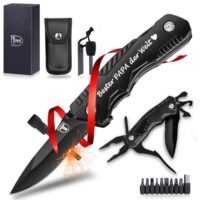 Vatertagsgeschenk, Multitool Messer, praktisches Werkzeug fur den Outdoor-Bereich, ideal fur Vatertag, Geburtstage und Weihnachtsgeschenke