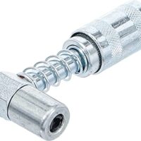 BGS 9403, Mundstück für Fettpresse mit abgewinkeltem Schmiermittelaufsatz, Hand Fettpresse Adapter, Schmierpresse Anschluss Nippel