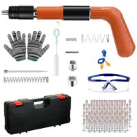 Tragbare Nagelpistole mit 5 Gängen und Schalldämpfer für Stahl und Beton, ideal für den Heimbedarf