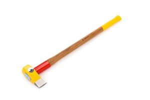 Professioneller Spalthammer für Holzbearbeitung und Gartenarbeit, mit Rotband-Plus-Stielbefestigung und langlebiger Hickoryholzstange, gelbe Farbe, 4,2 kg schwer