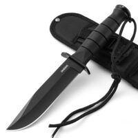 Ultimatives Outdoor-Messer für Abenteurer, Überlebensmesser mit feststehender Klinge und ergonomischem Griff