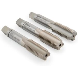 Professioneller Gewindebohrer M16 Satz aus HSSG, 3 Teile in einer Aufbewahrungsbox, ideal für Innengewindedurchmesser nach DIN 13, Metrisch M16