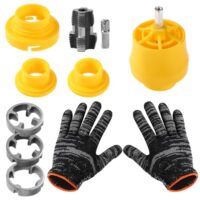 PVC-Rohrgewindeschneidset mit Handschuhen Kunststoffrohr-Gewindebohrer-Set