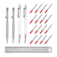 Wolframcarbid Stift für Gravieren, Ätzen und Markieren auf verschiedenen Oberflächen, mit Ersatzmarkierungsspitzen und Magnetanreißnadel aus Hartmetall