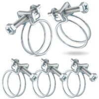 Doppeldraht Schlauchschellen, verzinkt Stahl W1, Spannbereich 22-26mm, Draht-Ø 1,8mm