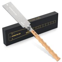 Professionelle Ryoba Japansäge, Abnehmbare Handsäge 233mm aus SK5 Karbonstahl, Doppelte Kante Progressiv 6-10/18 ZpZ Holzsäge für Heimwerk Japanische Säge Feinsäge für Querschnitt, Längsschnitt