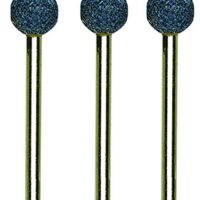 Proxxon 28782 Edelkorund Schleifkörper Form Kugel Ø9mm Schaft Ø3mm 3 Stück/Packung