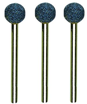 Proxxon 28782 Edelkorund Schleifkörper Form Kugel Ø9mm Schaft Ø3mm 3 Stück/Packung
