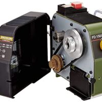 PROXXON Feindrehmaschine FD 150/E, präzise Drehbank mit 2-stufigem Riemenantrieb, Geschwindigkeitsregelung und Spindeldrehzahlen bis 5.000/min