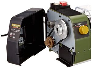 PROXXON Feindrehmaschine FD 150/E, präzise Drehbank mit 2-stufigem Riemenantrieb, Geschwindigkeitsregelung und Spindeldrehzahlen bis 5.000/min