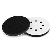 Zwei Interface Pads mit 125 mm Durchmesser für Poliermaschinen und Schleifmaschinen, hochwertiger Schwamm mit Klettverschlussboden und Löchern zur Verhinderung von Staubverstopfung