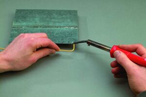ROTHENBERGER Industrial Lötkolben mit Geräteauflage und CU-Spitze, 100 Watt, für Elektronik, Elektrotechnik und mehr