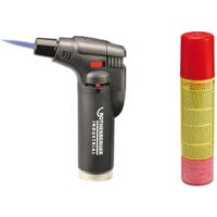 ROTHENBERGER Industrial Sturmfeuerzeug, Universalbrenner, Lötbrenner, wiederbefüllbar, Regulierbare und windsichere Flamme inkl. 1 x Nachfüllgas 100 ml