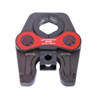 Hochwertige Pressbacke mit 42mm Arbeitsbereich Durchmesser, ideal für die Verarbeitung von Metallplatten. Professionelles Werkzeug für eine hohe Präzision und Sicherheit.