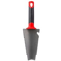 Hochwertige Carbon Stahl Hand Schaufel von Radius Garden für Gartenliebhaber, robust und langlebig mit doppeltem Rippenkamm für Wurzeln schneiden