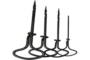 Rayher Nagelbohrer-Set, 4-teilig, für 2, 3, 4, 5 mm ø Bohrlöcher, Handbohrer-Set, Holzbohrer, Kastanienbohrer