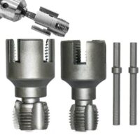 Rohrgewindeschneidwerkzeug, doppelseitiges Design, PVC-Rohrgewindeschneidwerkzeug, 1/2" + 3/4" Rohr, wiederverwendbare Sanitärarmaturen