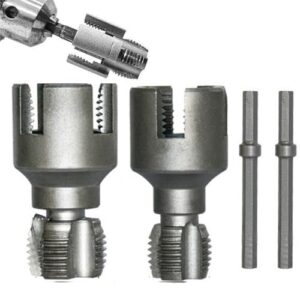 Rohrgewindeschneidwerkzeug, doppelseitiges Design, PVC-Rohrgewindeschneidwerkzeug, 1/2" + 3/4" Rohr, wiederverwendbare Sanitärarmaturen