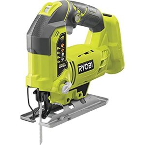 Ergänzung von Ryobi Akku-Stichsäge R18JS-0 für das ONE+ System - eine variable Hubzahlregulierung ermöglicht materialgerechtes Arbeiten bei verschiedenen Werkstoffen und eine hohe Belastbarkeit durch Druckguss-Boden der Platte