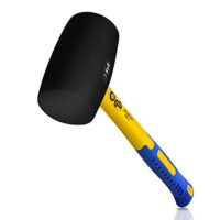 Sicher und effektiv arbeiten mit dem S&R Gummihammer - Gummihammer aus Naturkautschuk für Außenarbeiten, ideal geeignet für Pflastersteine, Klinker, Fliesen und Camping