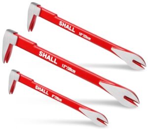 Robustes 3-teiliges Nagelzieher-Werkzeugset mit Krallen-Stemmeisen für Heimwerker und Handwerker, ideal für Renovierungsarbeiten, Holzbearbeitung und Nägel entfernen.