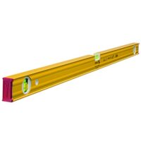 STABILA Wasserwaage Type 80 AS-2, 100 cm, verstärktes Alu-Profil, 1 Horizontal-Libelle, 2 Vertikal-Libellen, integrierte Rutsch-Stopper, Made in Germany