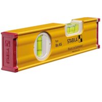 Hohe Präzision und Robustheit: STABILA Wasserwaage Type 80 AS, 20 cm, verstärktes Alu-Profil, 1 Horizontal-Libelle, 1 Vertikal-Libelle, integrierte Rutsch-Stopper, Made in Germany