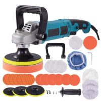 Professionelle Poliermaschine mit 6 variablen Geschwindigkeiten und 1600 Watt Leistung für Auto, Boot und Möbeln