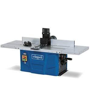 Tischfräsmaschine von Scheppach mit 1500 Watt Leistung, variabler Drehzahlregulierung und einstellbarer Spindelhöhe bis 40 mm