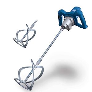 Leistungsstarkes Handrührwerk mit 1600 Watt, Drehzahlregulierung und 2-Gang-Getriebe für verschiedene Aufgaben im Heimwerken