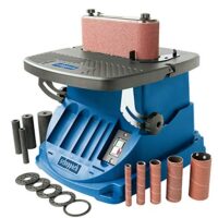 Oszillierender Spindelschleifer mit 450 Watt, neigbar bis 45°, Alu-Tisch, Oszillationshub 16 mm