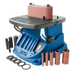 Oszillierender Spindelschleifer mit 450 Watt, neigbar bis 45°, Alu-Tisch, Oszillationshub 16 mm