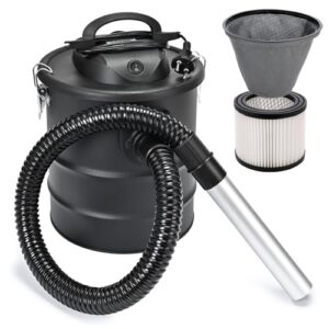 Effizienter Aschesauger für Kamine und Feuerstellen, 1200W, Blasfunktion, DUAL Filter System HEPA Staubsauger