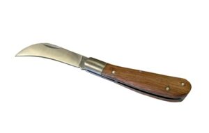 Spear & Jackson 7946KEW Kew Gardens Kollektion Faltbares Gartenmesser aus Edelstahl mit witterungsbeständigem Holzgriff und hoher Beständigkeit gegen Rost