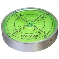Professionelle Wasserwaage für verschiedene Anwendungen, Aluminium Bullseye Runde Präzisions-Wasserwaage 60mm Caravan