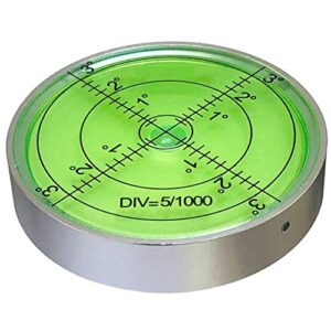 Professionelle Wasserwaage für verschiedene Anwendungen, Aluminium Bullseye Runde Präzisions-Wasserwaage 60mm Caravan