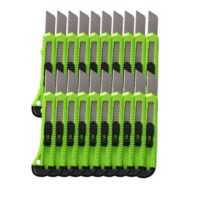 Robustes Cuttermesser Set mit 20 Messern für Teppich, Isolierfolie und PVC