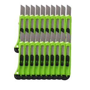 Robustes Cuttermesser Set mit 20 Messern für Teppich, Isolierfolie und PVC