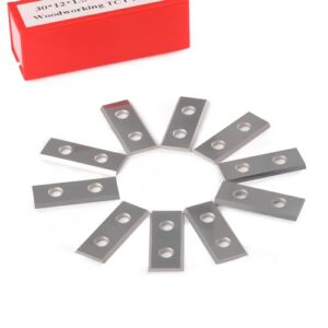 Ersatzwendemesser aus Hartmetall, 10 Stück, 12 x 30 x 1,5 mm, für Wendeplatten und Bündigfräser