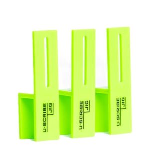 U-Scribe Jig 18 mm Anreißvorrichtung-Set mit 3 Holzbearbeitungs- und Tischlervorrichtungen für Küchen, Schränke, Möbel und Materialien hergestellt in 18 mm